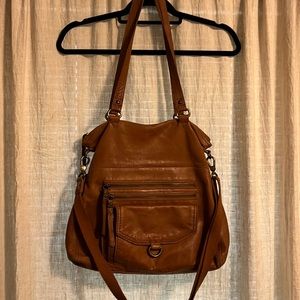 The Sak Leather tote with crossbody strap